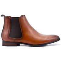 Chaussures Homme Boots Uomo Bottines en synthétique cognac Marron