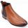 Chaussures Homme Boots Uomo Bottines en synthétique cognac Marron