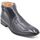 Chaussures Homme Boots Uomo Bottines en synthétique avec boucles latérales noir Noir