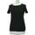 Vêtements Femme T-shirts & Polos Petit Bateau 36 - T1 - S Noir