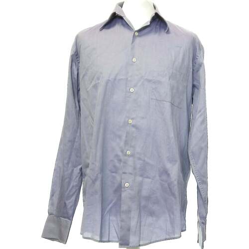 Vêtements Homme Chemises manches longues Azzaro 42 - T4 - L/XL Violet