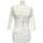Vêtements Femme Tops / Blouses Trussardi Top Manches Longues  36 - T1 - S Blanc
