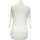 Vêtements Femme Tops / Blouses Trussardi Top Manches Longues  36 - T1 - S Blanc