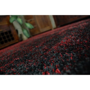 Rugsx Tapis SHAGGY NARIN P901 noir rouge 180x270 cm Noir