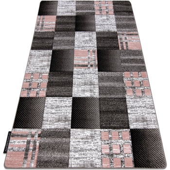tapis rugsx  tapis alter siena carrés treillis gris 120x170 cm 