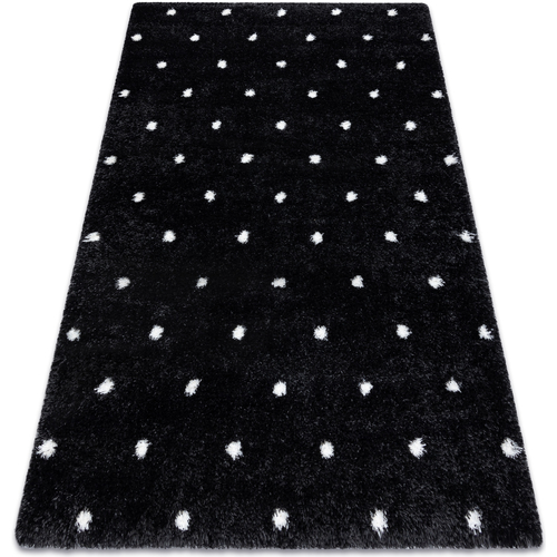Taies doreillers / traversins Tapis Rugsx Tapis FLUFFY 2370 shaggy points - anthracite 60x100 cm Gris