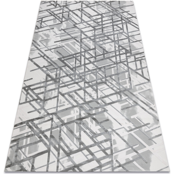 Maison & Déco Tapis Rugsx Tapis ACRYLIQUE VALS 8381 Lignes spatial 3D gris  80x300 cm Gris