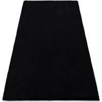 Newlife - Seconde Main Tapis Rugsx Tapis BUNNY noir IMITATION DE FOURRURE DE 80x150 cm Noir