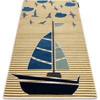 Maison & Déco Tapis Rugsx Tapis PETIT SAIL bateau, voilier or 80x150 cm Doré