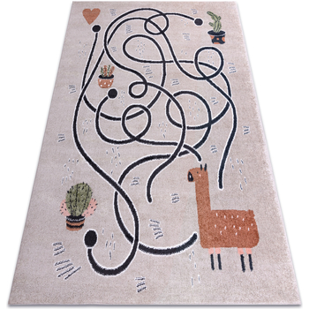 Maison & Déco Tapis Rugsx Tapis FUN Game pour enfants, jeu, de lama beige  180x270 cm Beige