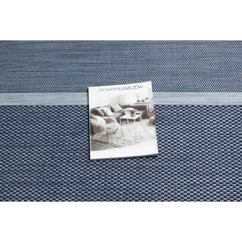 Rugsx Tapis EN CORDE SIZAL COLOR 47011/309 Rayures Bleu 60x110 cm Bleu
