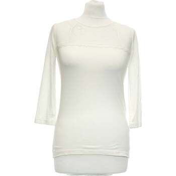 Vêtements Femme T-shirts & Polos Etam top manches longues  34 - T0 - XS Blanc Blanc