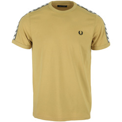 Vêtements Homme T-shirts manches courtes Fred Perry Taped Ringer T-Shirt Beige