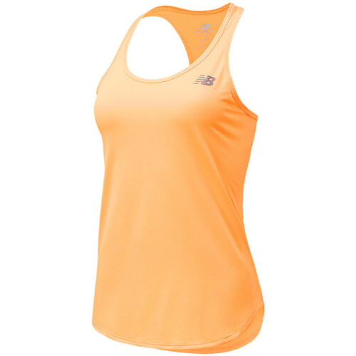 Vêtements Femme Débardeurs / T-shirts sans manche New Balance WT11222LMO Orange