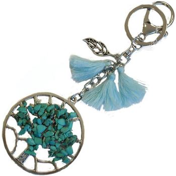 Accessoires textile Porte-clés Cadoons Porte clefs ou Bijou de sac Arbre de vie - Ciel Bleu
