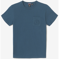 Vêtements Homme floral embroidery logo-print T-shirt Le Temps des Cerises T-shirt paia bleu canard Bleu