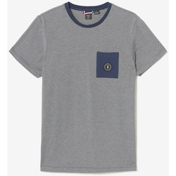 Vêtements Homme T-shirts & Polos Le Temps des Cerises T-shirt loxel gris à rayures Gris