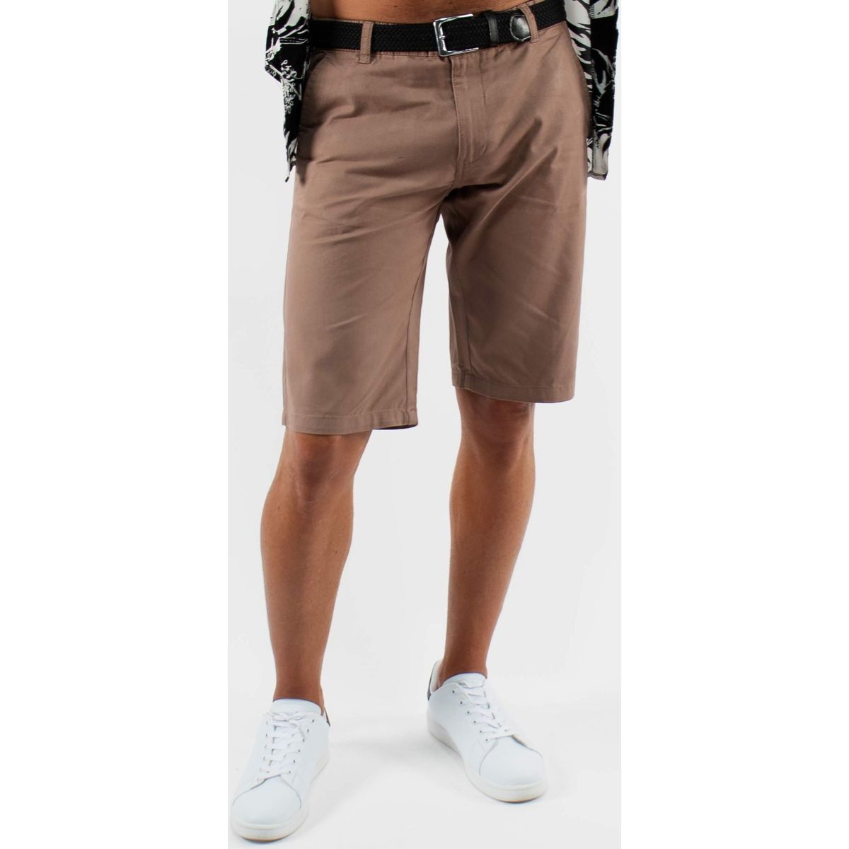 Vêtements Homme permitem Shorts / Bermudas Sinequanone Short unicolore taupe Marron