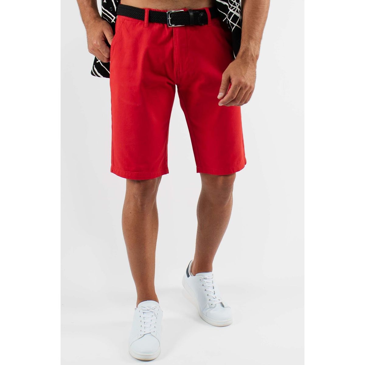 Vêtements Homme Rot / Bermudas Sinequanone Short unicolore rouge Rouge