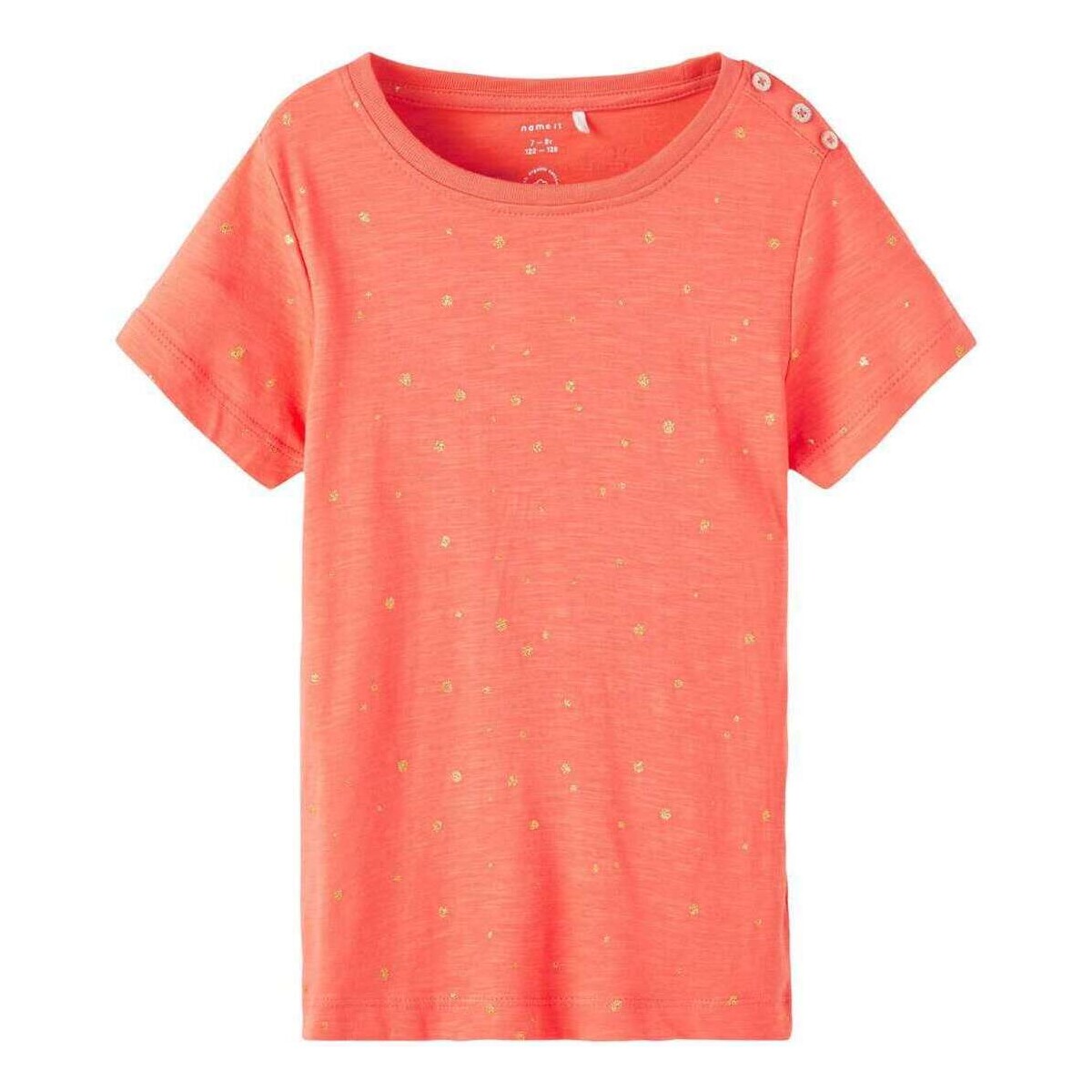 Vêtements Fille T-shirts manches courtes Name it 126067VTPE22 Orange