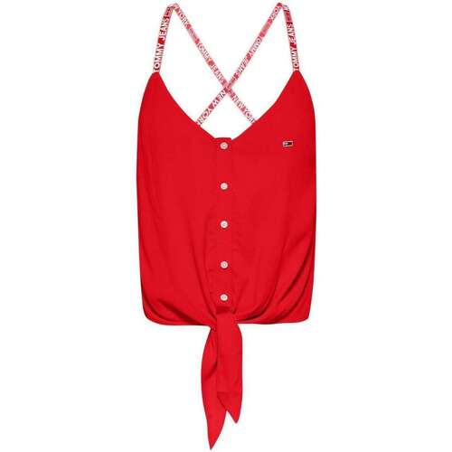 Vêtements Femme T-shirts manches courtes Tommy Jeans 126652VTPE22 Rouge
