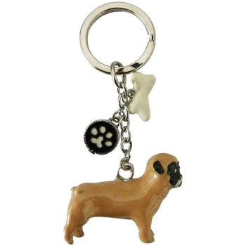 Accessoires textile Porte-clés Utilisez au minimum 1 lettre majuscule Porte-clés chien Marron