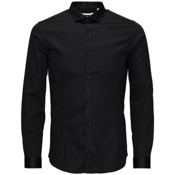 Vêtements Homme Chemises manches longues Premium By Jack & Jones 50360VTPER27 Noir