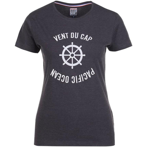 Vêtements Femme T-shirts manches courtes Vent Du Cap drop-brim T-shirt manches courtes femme ACHERYL Gris