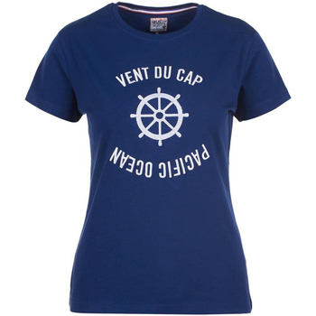 Vêtements Femme T-shirts manches courtes Vent Du Cap T-shirt manches courtes femme ACHERYL BLEU MARINE