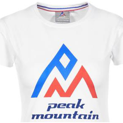 Vêtements Femme Walk & Fly Peak Mountain T-shirt manches courtes femme ACIMES Blanc
