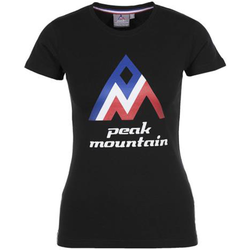 Vêtements Femme T-shirts manches courtes Peak Mountain T-shirt manches courtes femme ACIMES Noir