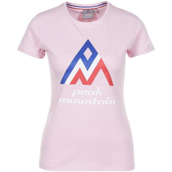 Vêtements Femme Ensemble De Ski Homme Coro Peak Mountain T-shirt manches courtes femme ACIMES Rose