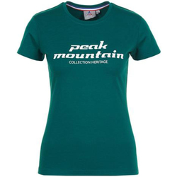 Vêtements Femme T-shirts BLEND manches courtes Peak Mountain T-shirt manches courtes femme ACOSMO Vert