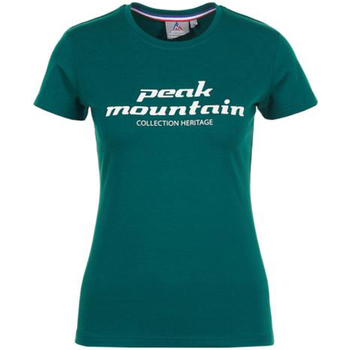 Vêtements Femme Ensemble De Ski Homme Coro Peak Mountain T-shirt manches courtes femme ACOSMO Vert