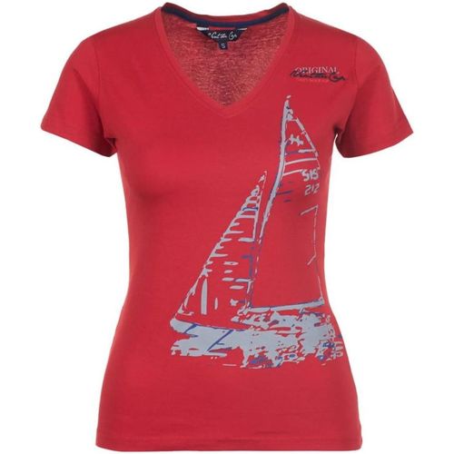 Vêtements Femme T-shirts manches courtes Vent Du Cap shape T-shirt manches courtes femme ADRIO Rouge