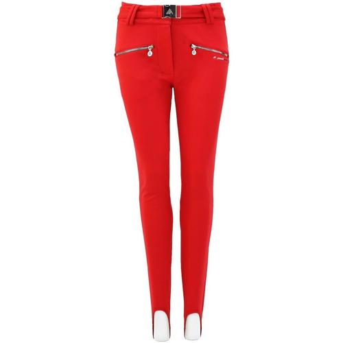 Peak Mountain Fuseau de ski femme AFUZZON Rouge - Vêtements Pantalons Femme  70,32 €