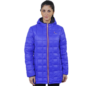 Vêtements Femme Doudounes Peak Mountain Doudoune longue réversible de ski femme AWILL BLEU/BLEU MARINE