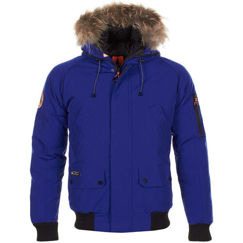 Peak Mountain Parka de ski vraie fourrure homme CALOZ Bleu - Vêtements  Parkas Homme 143,92 €