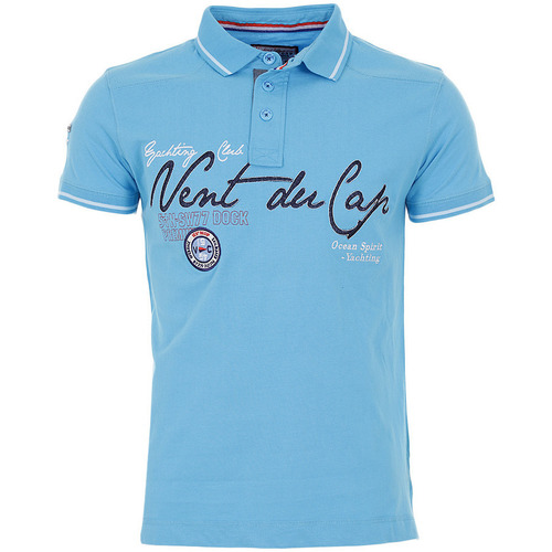 Vêtements Homme Polos manches courtes T-shirt Bianco Mts0682-wh11 Polo manches courtes homme CAZRI Bleu