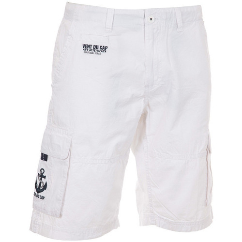 Vêtements Homme Shorts / Bermudas T-shirt Bianco Mts0682-wh11 Bermuda homme CEBAY Blanc