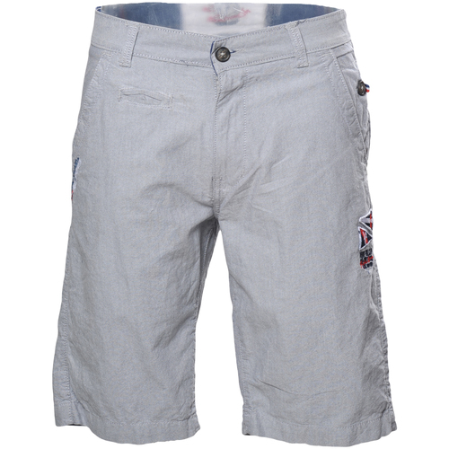 Vêtements Homme Shorts / Bermudas T-shirt Bianco Mts0682-wh11 Bermuda homme CEBRUN Gris