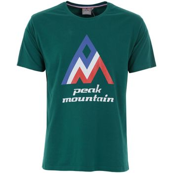 Vêtements Homme Blouson Polaire Garçon Ecelik Peak Mountain T-shirt manches courtes homme CIMES Vert