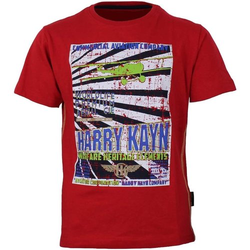 Vêtements Garçon clothing Eyewear polo-shirts phone-accessories Harry Kayn T-shirt manches courtesgarçon ECEBANUP Rouge