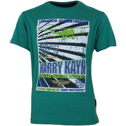 Vêtements Garçon clothing Eyewear polo-shirts phone-accessories Harry Kayn T-shirt manches courtesgarçon ECEBANUP Vert