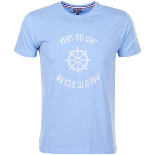 Vêtements Garçon chain-embellished long-sleeved shirt T-shirt manches courtes garçon ECHERYL Bleu