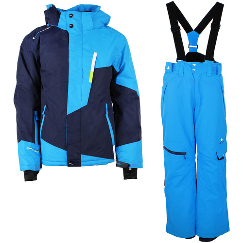 Vêtements Garçon Pantalons Peak Mountain Ensemble de ski garçon ECORO Bleu