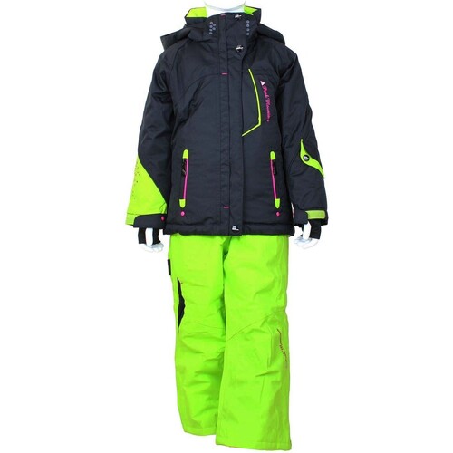Peak Mountain Ensemble de ski fille GAMIC Noir - Vêtements Pantalons Enfant  107,92 €