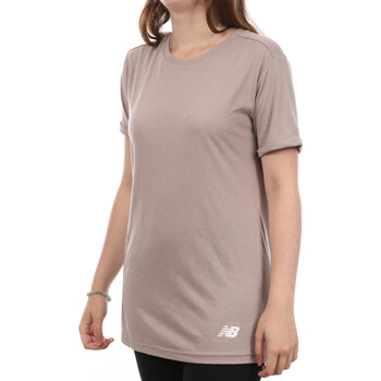 Vêtements Femme T-shirts manches courtes New Balance WT83542-FWT Beige