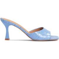 Chaussures Femme Tongs Kazar Studio MALVA Mules en cuir pour femmes avec motif animal Bleu