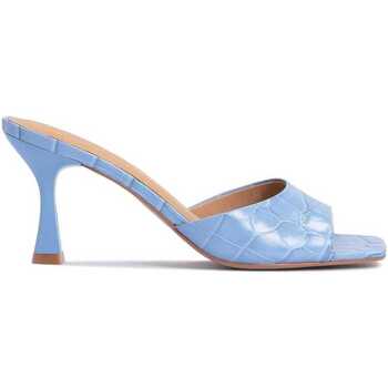 Chaussures Femme Tongs Kazar Studio MALVA Mules en cuir pour femmes avec motif animal Bleu